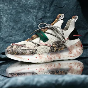 Vintage Graffiti Sneakers - Men