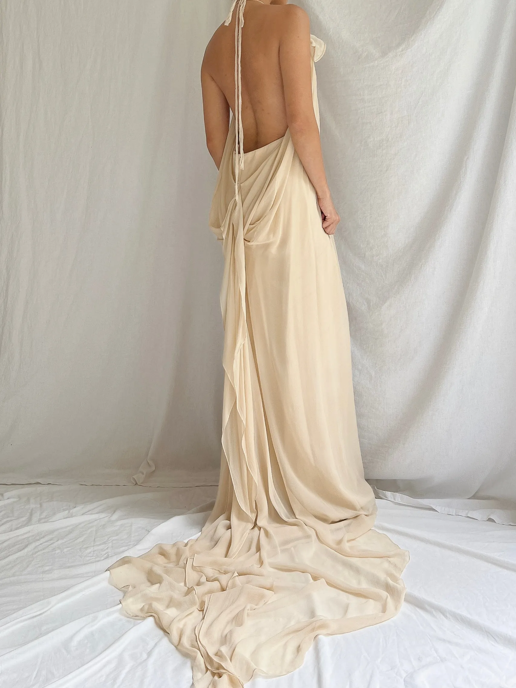 Vintage Philip Lim Silk Graped Gown - S