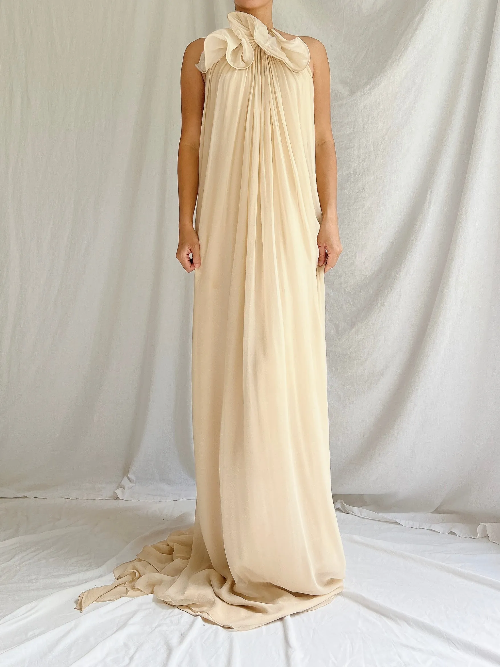 Vintage Philip Lim Silk Graped Gown - S