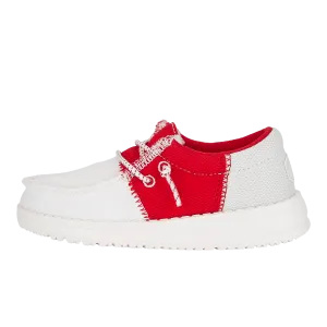 Wally Toddler Tri Collegiate - White/Red