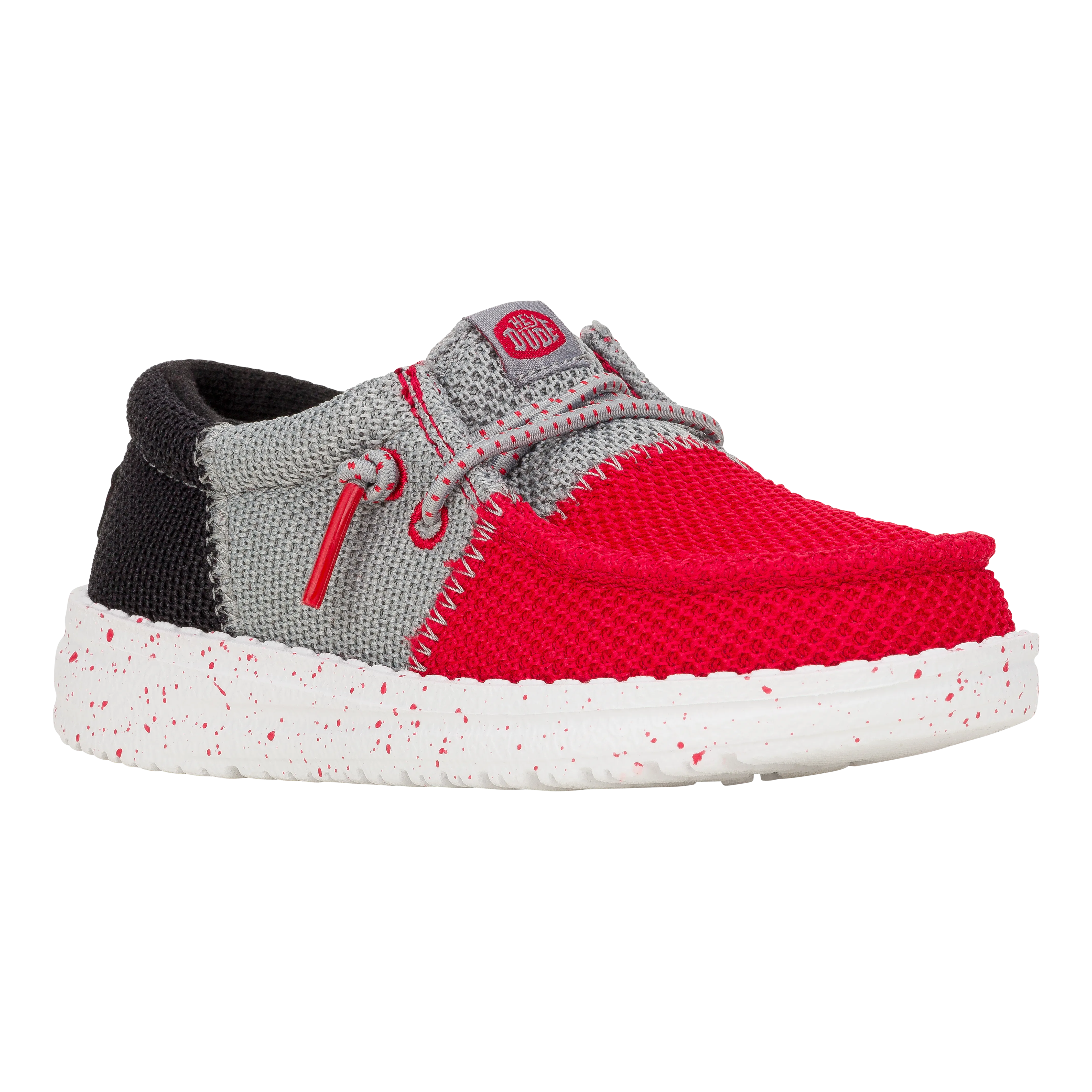 Wally Toddler Tri Varsity Mesh - Red/Grey