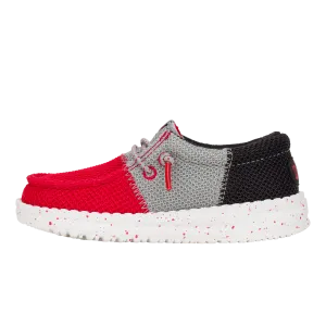 Wally Toddler Tri Varsity Mesh - Red/Grey