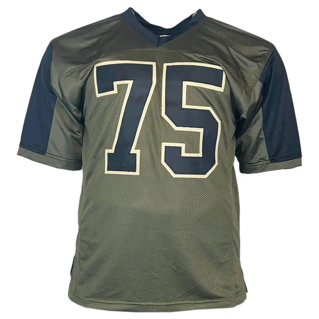 Will Fries Signed Indianapolis Green Salute to Service Football Jersey (Beckett)