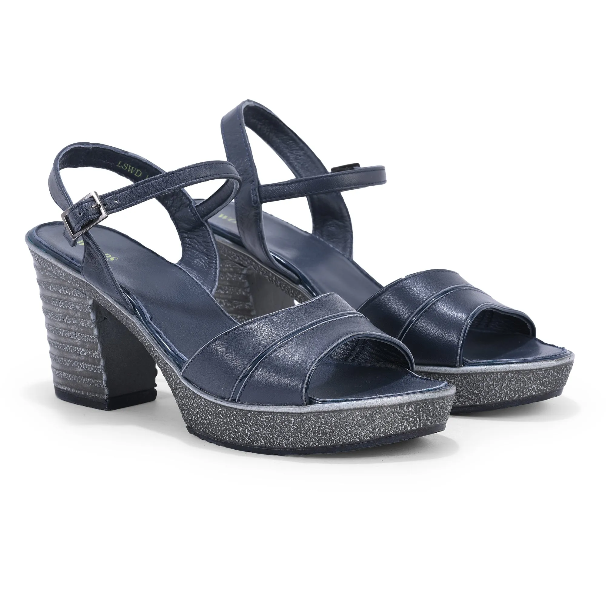 Women’s Block Heel Summer Trendy Sandals #1460 (Blue)