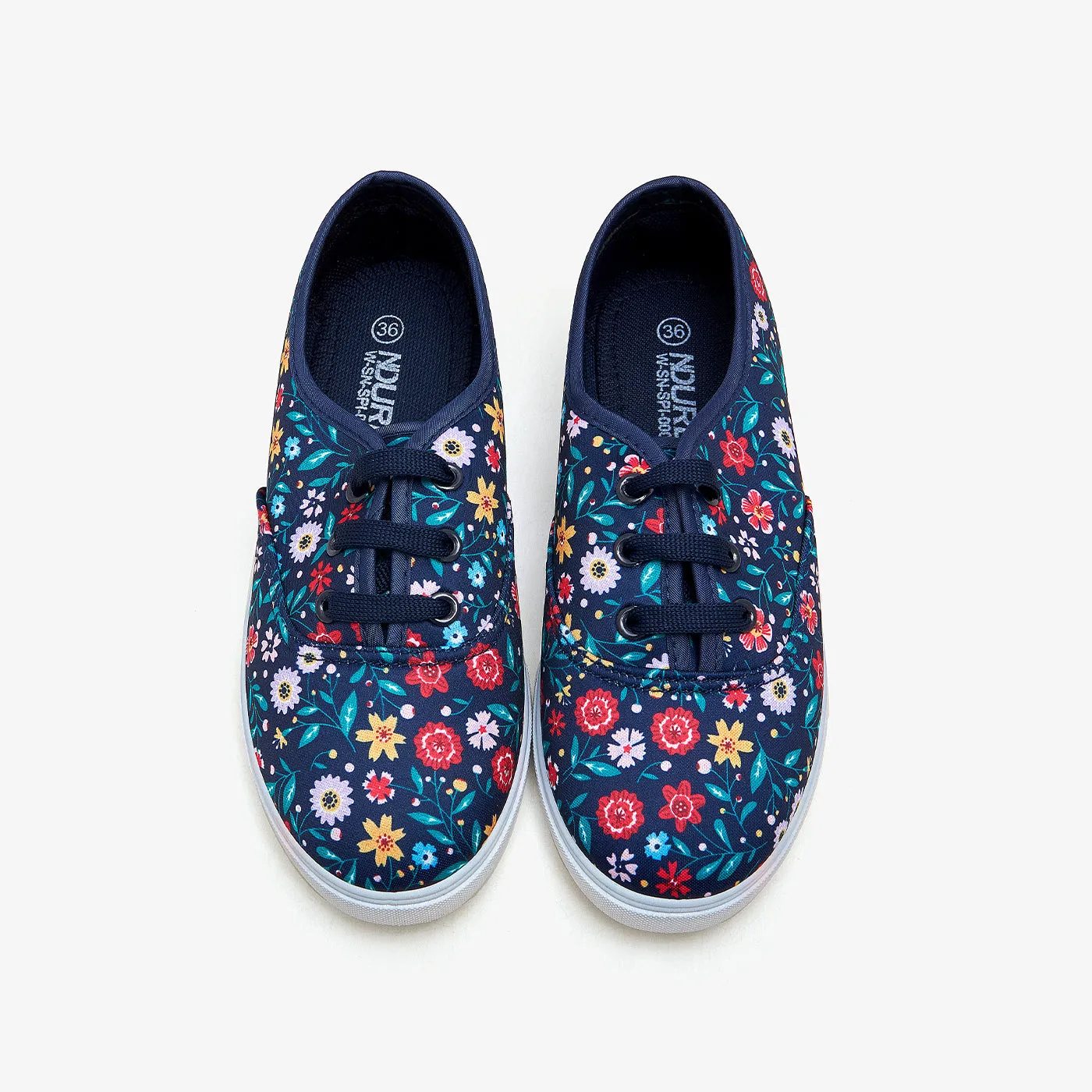 Women's Floral Print Sneakers