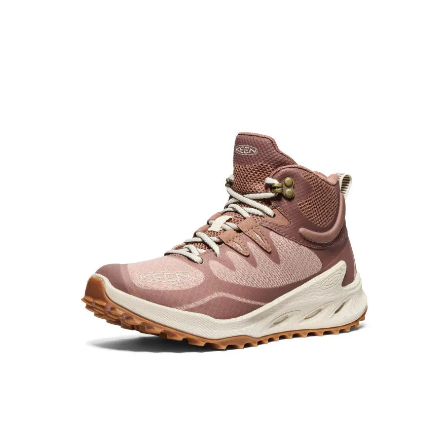 Women's Keen Zionic Waterproof Hiking Boot Color: Warm Taupe/ Birch