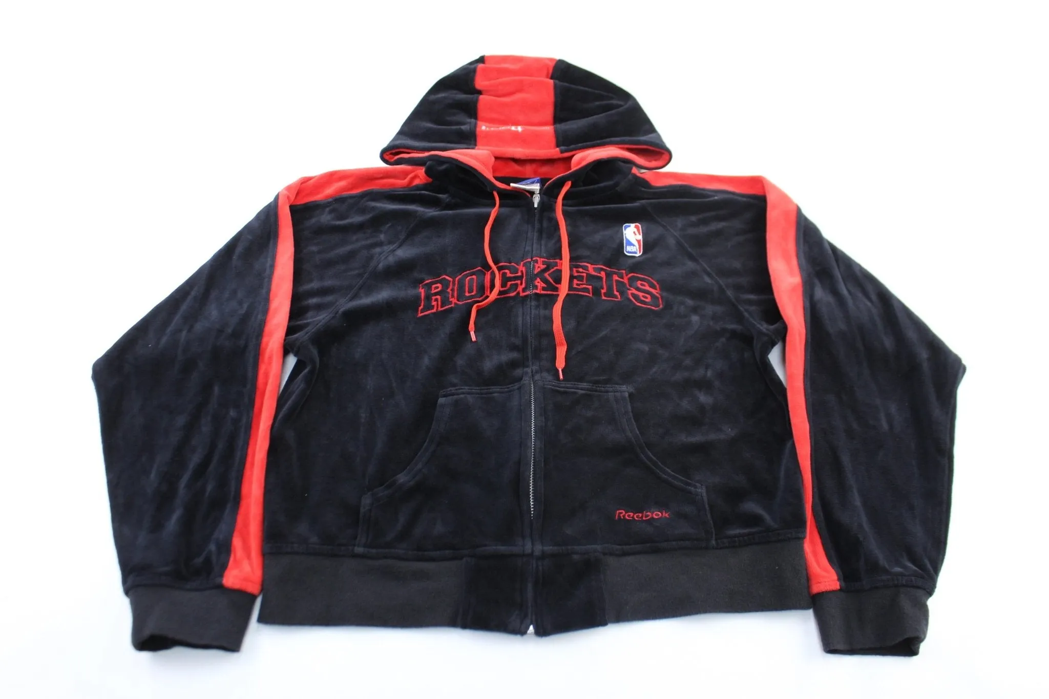 Women's Reebok Embroidered Logo Houston Rockets Zip Up Jacket